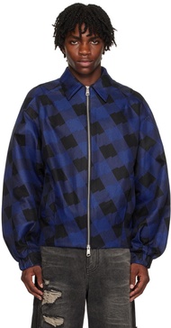 Blue & Black Check Jacket