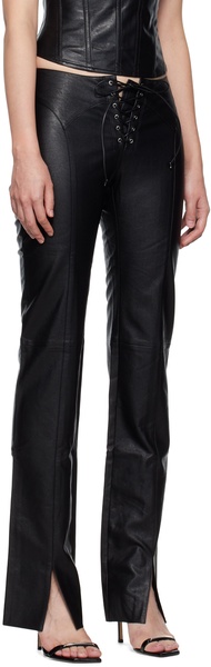 Black Element Faux-Leather Pants