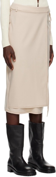 Beige Emmy Midi Skirt