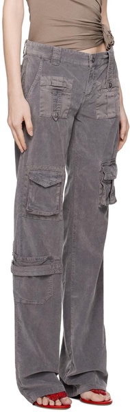 Gray Cargo Pocket Trousers