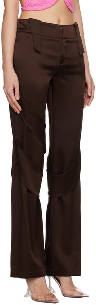 Brown Spiral Trousers