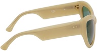 SSENSE Exclusive Beige Linda Farrow Edition Goggle Sunglasses