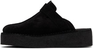 Black Trek Wedge Mules