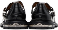 Black Buckle Loafers