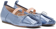 Blue Classic Logo Band Ballerina Flats