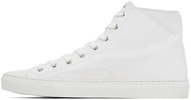 White Plimsoll High Top Canvas Sneakers