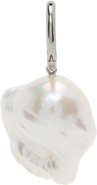 Silver Baroque Pearl Single Earring