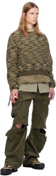 Khaki Milano Corduroy Cargo Pants