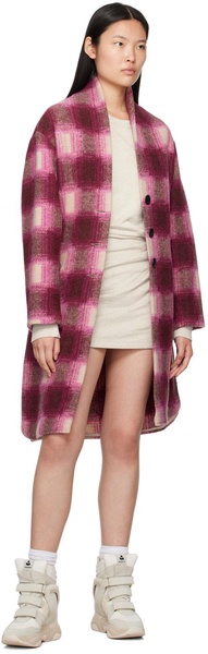 Gabriel checked wool-blend coat