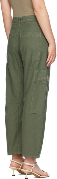 Green Marcelle Low Slung Easy Cargo Pants