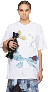 White Kyra Blooming Flowers T-Shirt