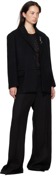 Black Bijoux Pin Blazer