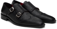 Black Monk Loafers