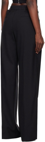 Black Picot Trousers