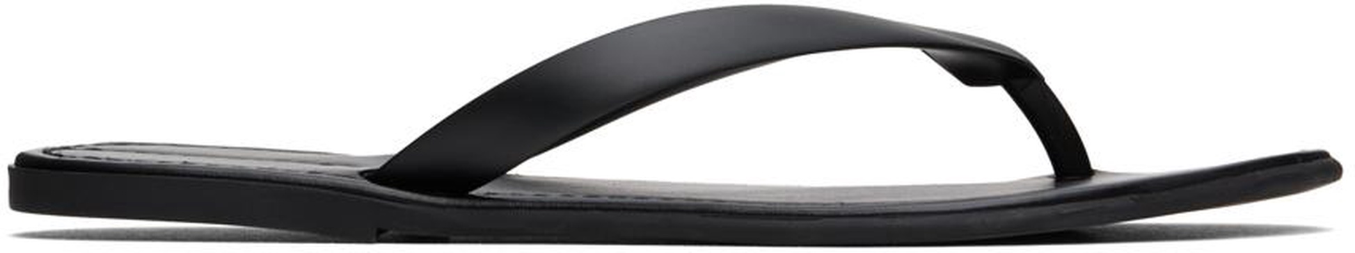 Black Beach Flip Flops