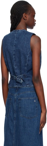 Navy Priya Denim Vest