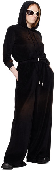 Black Embossed Lounge Pants