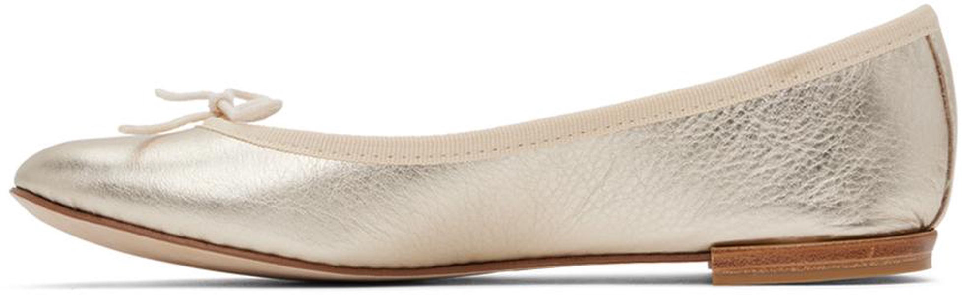 Gold Cendrillon Ballerina Flats