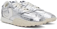 Silver Laminated Leather MS Rise Sneakers