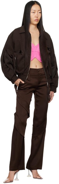 Brown Spiral Trousers