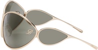 Gold Wraparound Sunglasses