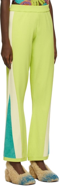 Green Contrast Track Lounge Pants