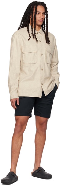 Beige Buttoned Jacket