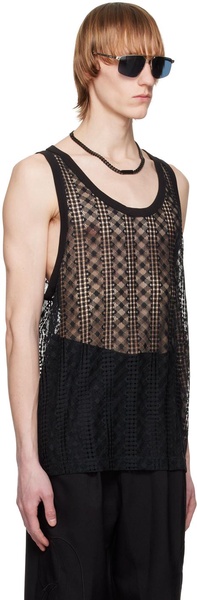 Black Scoop Neck Tank Top