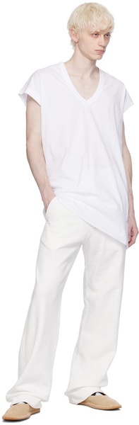 White Drawstring Sweatpants