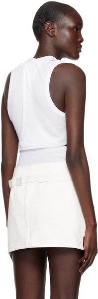 White Modular Tank Top