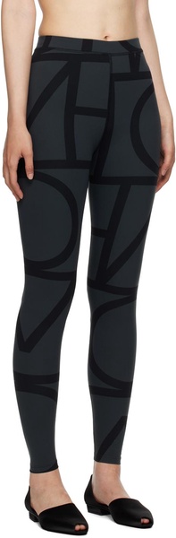 Black Monogram Leggings