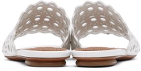 White Vienne Flat Mules