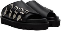 Black Buckle Sandals