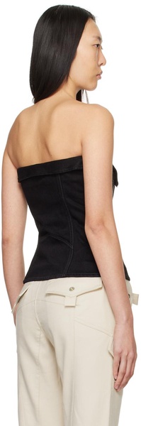 Black Biker Denim Camisole