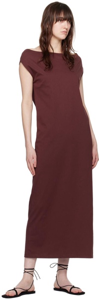 Burgundy Martial Maxi Dress