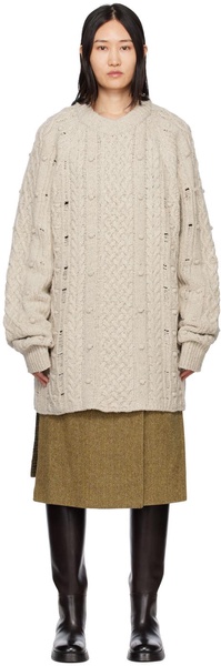 Beige Long Sweater