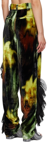 Multicolor Dante Ruffle Trousers