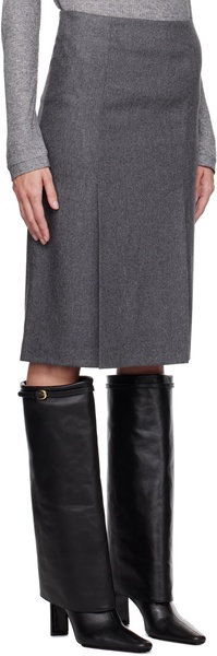 Gray Helmi Midi Skirt