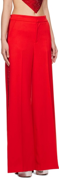 crystal-embellished palazzo trousers