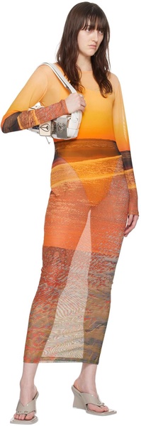 Multicolor Sunset Maxi Dress