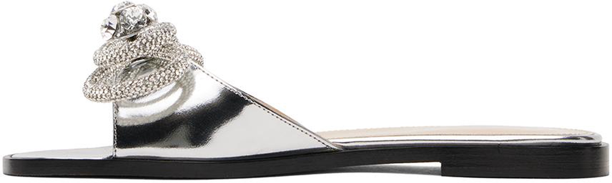 Silver Double Bow Mirror 10 Sandals