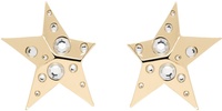 Gold Crystal Star Earrings