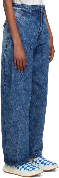 Blue Drush Oversized Jeans