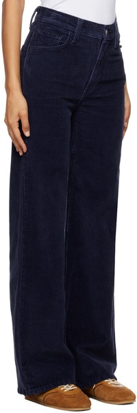 Navy Ribcage Wide Leg Jeans