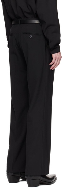 Black Pleated Trousers