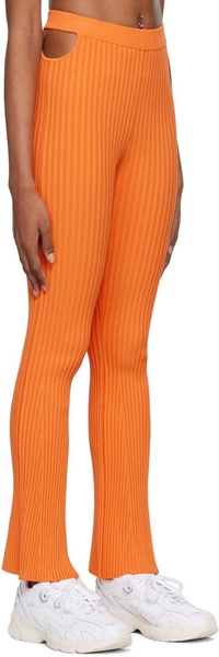 Orange Rib Leggings