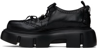 Black Platform Ghillie Brogues