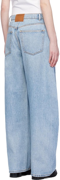 Oversize rounded low rise jeans