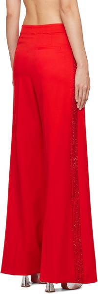 crystal-embellished palazzo trousers