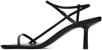 Black Bare Heeled Sandals